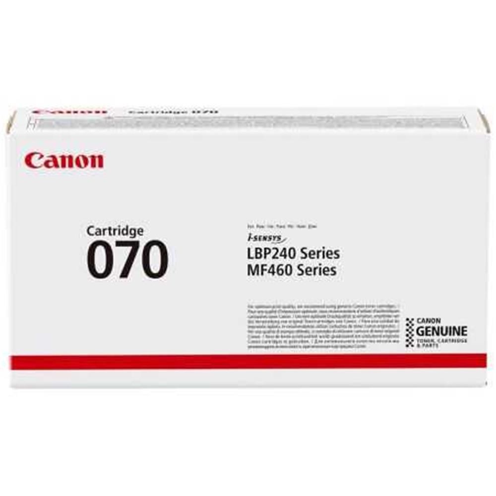 Canon Cartridge 070 (CRG-070) Siyah (Black) Standart Kapasiteli Orijinal Toner - 3.000 Sayfa