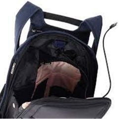 Samsonite KB3-01-001 14,1'' Securipak Notebook Sırt Çantası Mavi Renkli Suya Dayanıklı Dayanıklı Kumaş