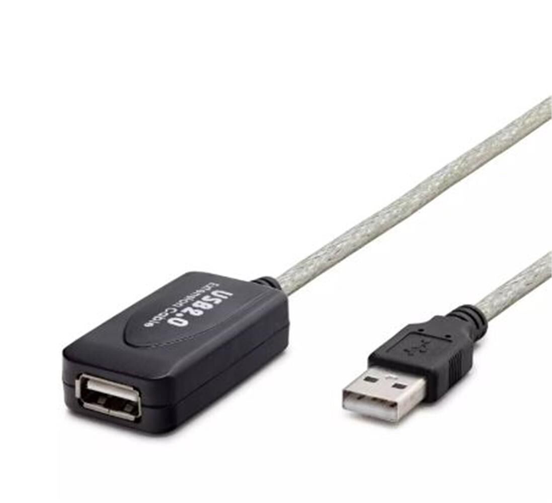 Hadron HDX7513 USB 2.0 Erkek - Dişi (A-F) 10 Metre Aktif Uzatma Kablosu - Silver