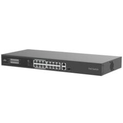 UNV 16Port 10/100 PoE+1G Ethernet+1xCombo 225WPoE Yönetlemez NSW2020-16T1GT1GC-POE-IN