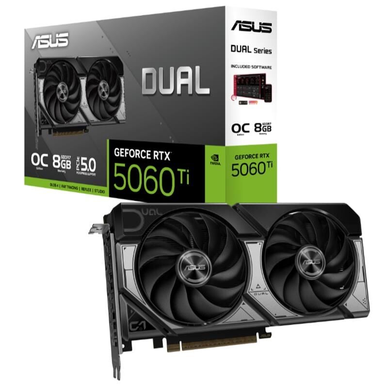 Asus Dual GeForce RTX 5060 Ti OC Edition 8GB GDDR7 128-Bit HDMI/DP PCIe 5.0 Ekran Kartı