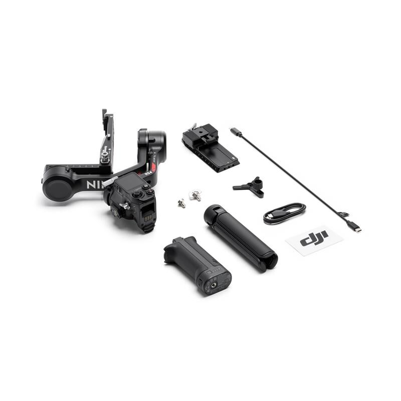 DJI RS 4 Gimbal Stabilizer 3‑Eksen 3 kg Taşıma Kapasiteli – 2. Nesil Yerel Dikey Çekim, Otomatik Eksen Kilidi, OLED Dokunmatik Ekran