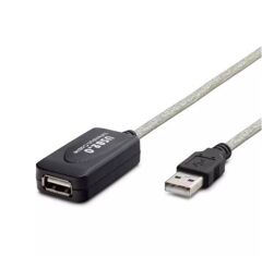 Hadron HDX7514 USB 2.0 Erkek - USB Dişi (Type-A) Uzatma Kablosu - 5 Metre - Gümüş