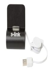 S-link IP-115 iPhone Uyumlu Masaüstü Şarj Standı ve Senkronizasyon Dock İstasyonu - Gümüş/Siyah