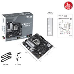 Asus Prime B650M-R AMD B650 AM5 DDR5 7200MHz (OC) HDMI M.2 mATX Anakart