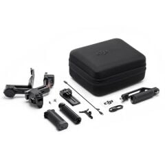 DJI RS 4 Combo Gimbal Stabilizer – 3‑Eksen 3 kg Taşıma Kapasiteli, Focus Pro Motor & BG21 Bataryalı, OLED Dokunmatik Ekran, USB‑C, Bluetooth 5.1, Resmî Distribütör Garantili