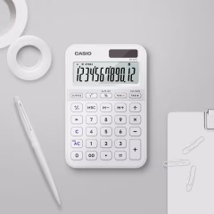 Casio MS-20YC-WE 12 Hane Beyaz Masa Üstü Hesap Makinesi