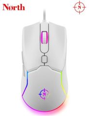 North Air White RGB Kablolu Profesyonel Oyuncu Mouse