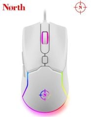 North Air White RGB Kablolu Profesyonel Oyuncu Mouse