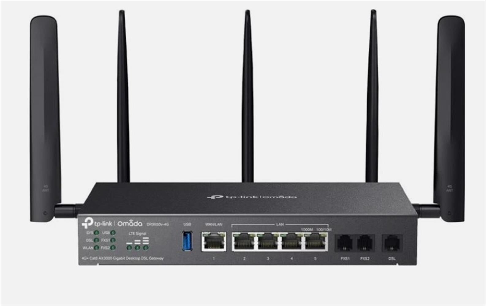 TP-LINK Omada DR3650v V1 1GbE Gateway, Dual-Band Wi-Fi 6 (2.4 GHz & 5 GHz) Yönetilebilir Router