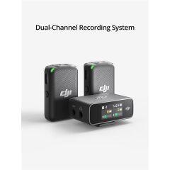 DJI Mic CE Kablosuz Mikrofon Sistemi (2 TX + 1 RX + Şarj Kutusu) – 160 m CE Kablosuz, 8 GB Dahili Kayıt, manyetik klips, OLED ekran, 150 Hz–20 kHz frekans aralığı, yedek kayıt, resmi distribütör garantili