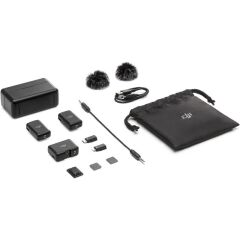 DJI Mic CE Kablosuz Mikrofon Sistemi (2 TX + 1 RX + Şarj Kutusu) – 160 m CE Kablosuz, 8 GB Dahili Kayıt, manyetik klips, OLED ekran, 150 Hz–20 kHz frekans aralığı, yedek kayıt, resmi distribütör garantili