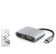 Hadron HDX7839 Type-C 4-in-1 HUB 4K 30Hz Gri