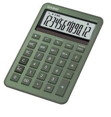Casio MS-20DQ-GN 12 Hane Puslu Yeşil Üstü Hesap Makinesi