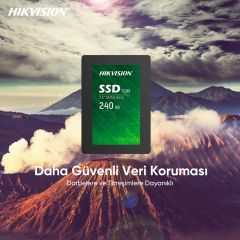 Hikvision 240GB C100 2.5'' SATA 3 SSD (HS-SSD-C100-240G) 550MB/s Okuma - 450MB/s Yazma