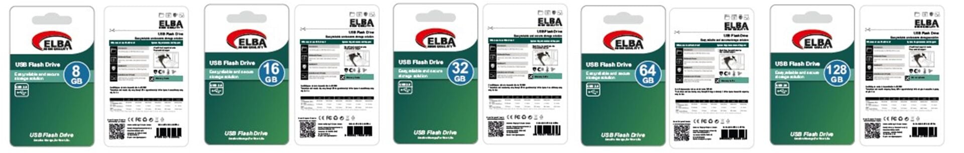 ELBA 16GB USB 2.0 Metal Flash Bellek