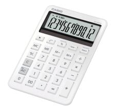 Casio MS-20DQ-WE 12 Hane Beyaz Üstü Hesap Makinesi