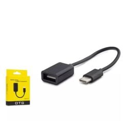 Hadron HDX1015 Type-C Erkek - USB Tip-A Dişi (Type-C to USB F) OTG Dönüştürücü Siyah Kablo