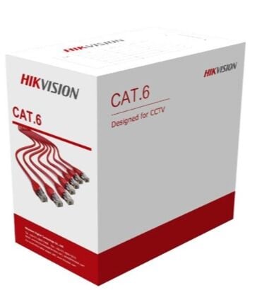 Hikvision DS-1LN6U-G Cat6 UTP 23 AWG LSZH %100 Saf Bakır 305 Metre Network Veri Kablosu - Gri