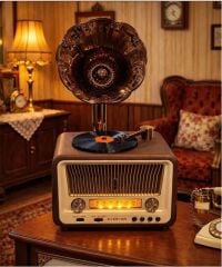 Everton RT-608 Bluetooth/USB/TF/AUX Destekli Şarjlı ve Pilli Nostaljik Radyo