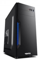 VENTO TA‑K61 650W USB 3.0 ATX Mid‑Tower LLC Marka Mid‑Tower Kasası Siyah Metal – ATX / Micro‑ATX / Mini‑ITX Uyumlu, 1×80 mm Fan, 7 Genişleme Yuvası