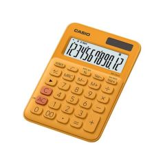 Casio MS-20UC-RG Turuncu (Orange) 12 Haneli Vergi ve Zaman Hesaplamalı Mini Masa Üstü Hesap Makinesi