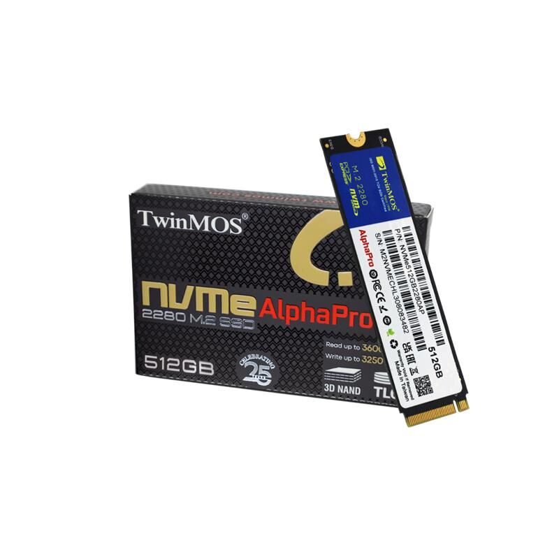 Twinmos 512GB NVMe PCIe Gen3 x4 M.2 2280 SSD (3600MB Okuma / 3250MB Yazma)