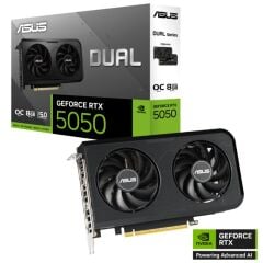 ASUS Dual GeForce RTX 5050 OC Edition DUAL-RTX5050-O8G 8GB GDDR6 128-Bit HDMI 2.1b x1 + DisplayPort 2.1b x3 PCIe 5.0 Ekran Kartı