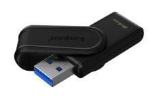Kingston DTXS-64GB 64GB Portable USB 3.2 Gen1 DataTraveler ExodiaS Siyah Flash Bellek