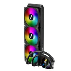 1ST PLAYER THUNDERSTORM TS3 360MM Siyah ARGB 3×120 mm Fan Sıvı Soğutucu AM5 / AM4 / LGA1700 / 115x Uyumlu, Cpu-core Sıcaklık Ekranlı, 2500 RPM Pompa, 600–1800 RPM Fan
