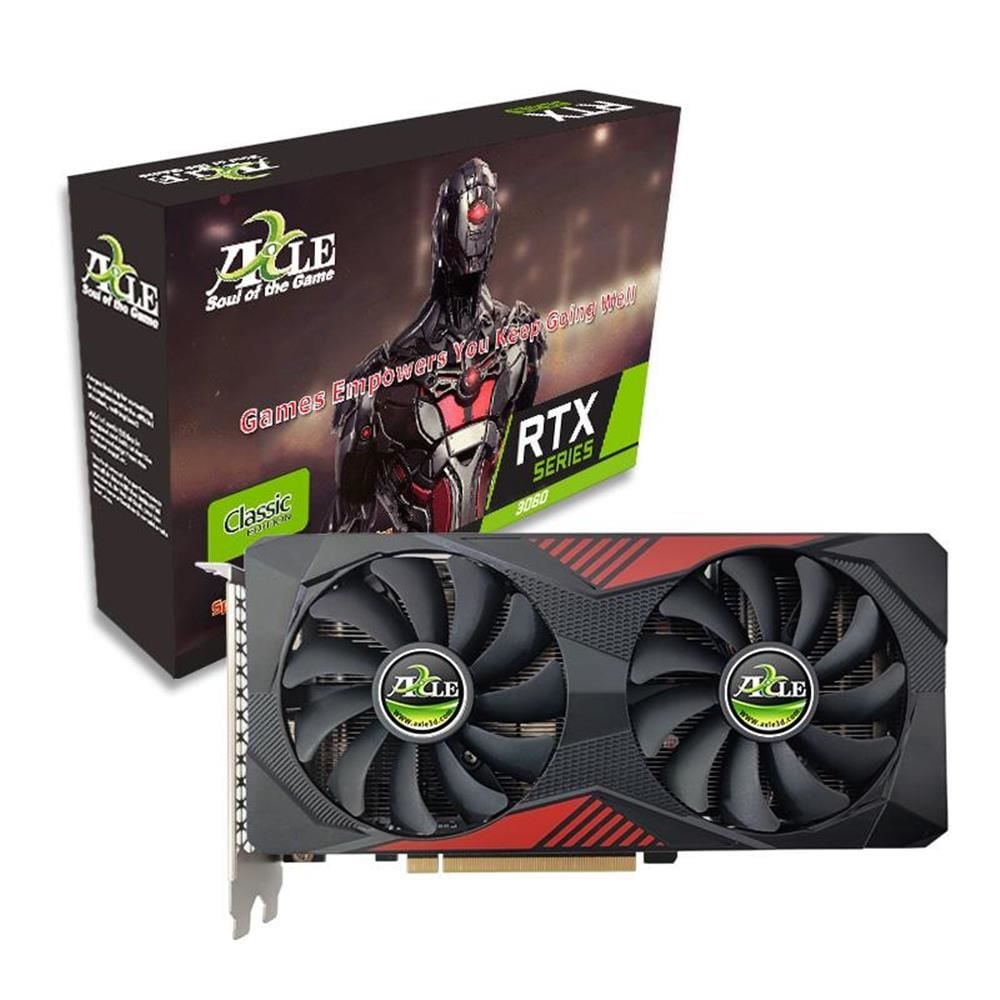 AXLE AX-RTX3060-12GD6P2IP3 GeForce RTX3060 PCI-E x16 4.0 12GB DDR6 192bit HDMI 3xDP Fanlı Ekran Kartı
