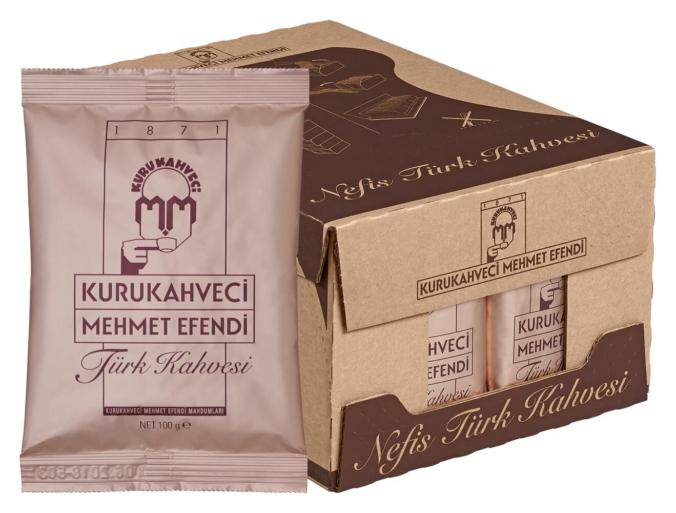 Kurukahveci Mehmet Efendi Türk Kahvesi 100 g x 25 Adet (Koli)