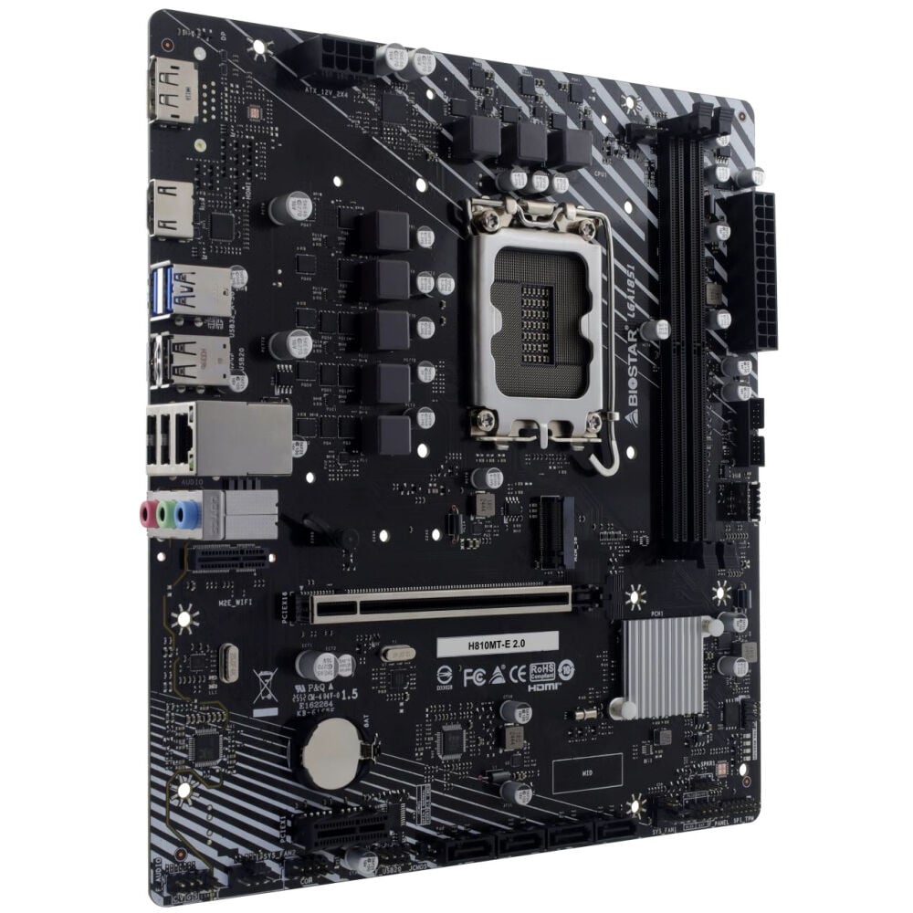 Biostar H810MT-E 2.0 Intel 1851p DDR5 6400 HDMI DP M2 mATX