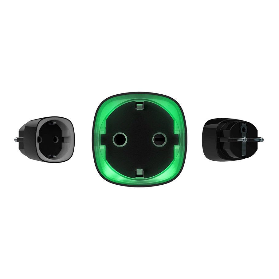 Ajax Socket (Type F) Akıllı Kablosuz Programlanabilir Akıllı Priz (Siyah)