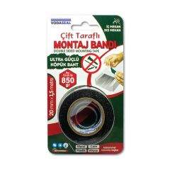 Vodaseal Çift Taraflı Köpük Montaj Bandı 20 mm x 1.5 m