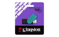Kingston DTXS-128GB 128GB Portable USB 3.2 Gen1 DataTraveler ExodiaS Siyah-Turkuaz Flash Bellek