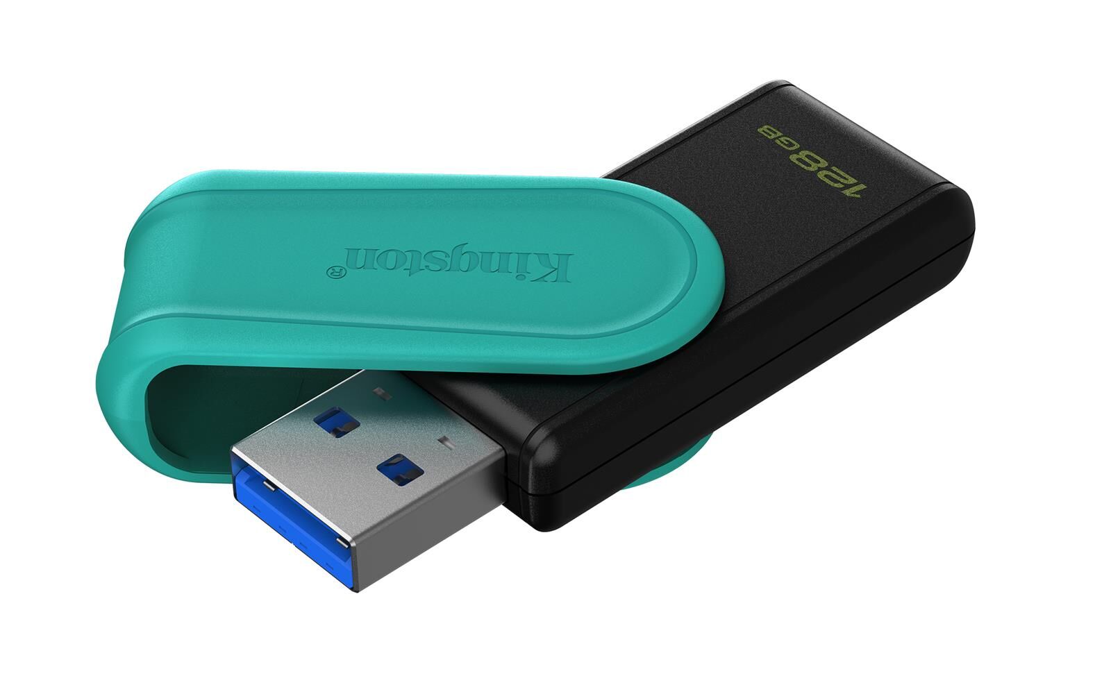 Kingston DTXS-128GB 128GB Portable USB 3.2 Gen1 DataTraveler ExodiaS Siyah-Turkuaz Flash Bellek