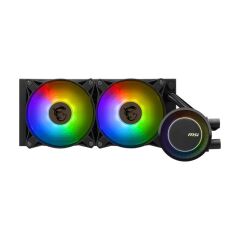 MSI MAG CORELIQUID E240 ARGB 240mm AIO Sıvı CPU Soğutucu – Dual 120 mm PWM ARGB Fan, 270° Döner Blok Başı, 5 Yıl Garanti, LGA 1150–1200 & 1700 & 1851 – AM4 & AM5 Uyumlu
