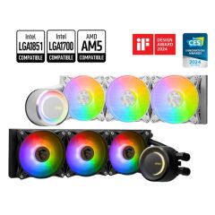 MSI MAG CORELIQUID E360 WHITE 360 mm ARGB Sıvı CPU Soğutucu | Intel LGA 1150/1151/1155/1156/1200/1700 ve AMD AM5/AM4/TR4/sTRx4 Uyumlu