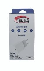 Elba ELB03-20USB 20W QC 4.0 Hızlı Şarj Destekli Akıllı Korumalı Isıya Dayanıklı USB-A Şarj Adaptörü