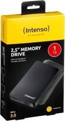 Intenso 6023560 1 TB 2.5'' USB 3.0 (USB 3.2 Gen 1) 5400 RPM 8MB Cache Siyah Taşınabilir Hard Disk + Siyah Deri Taşıma Kılıf