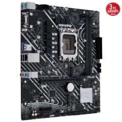 ASUS PRIME H610M‑E D4‑CSM Intel LGA 1700 DDR4 3200 MHz 2×M.2 PCIe 3.0 x4/x2 HDMI DisplayPort D‑Sub mATX Anakart (Intel H610 Chipset, Commercial Stable Model, USB 3.2 Gen 1, Realtek 1 Gb Ethernet)