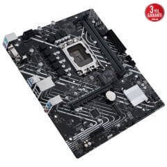ASUS PRIME H610M‑E D4‑CSM Intel LGA 1700 DDR4 3200 MHz 2×M.2 PCIe 3.0 x4/x2 HDMI DisplayPort D‑Sub mATX Anakart (Intel H610 Chipset, Commercial Stable Model, USB 3.2 Gen 1, Realtek 1 Gb Ethernet)