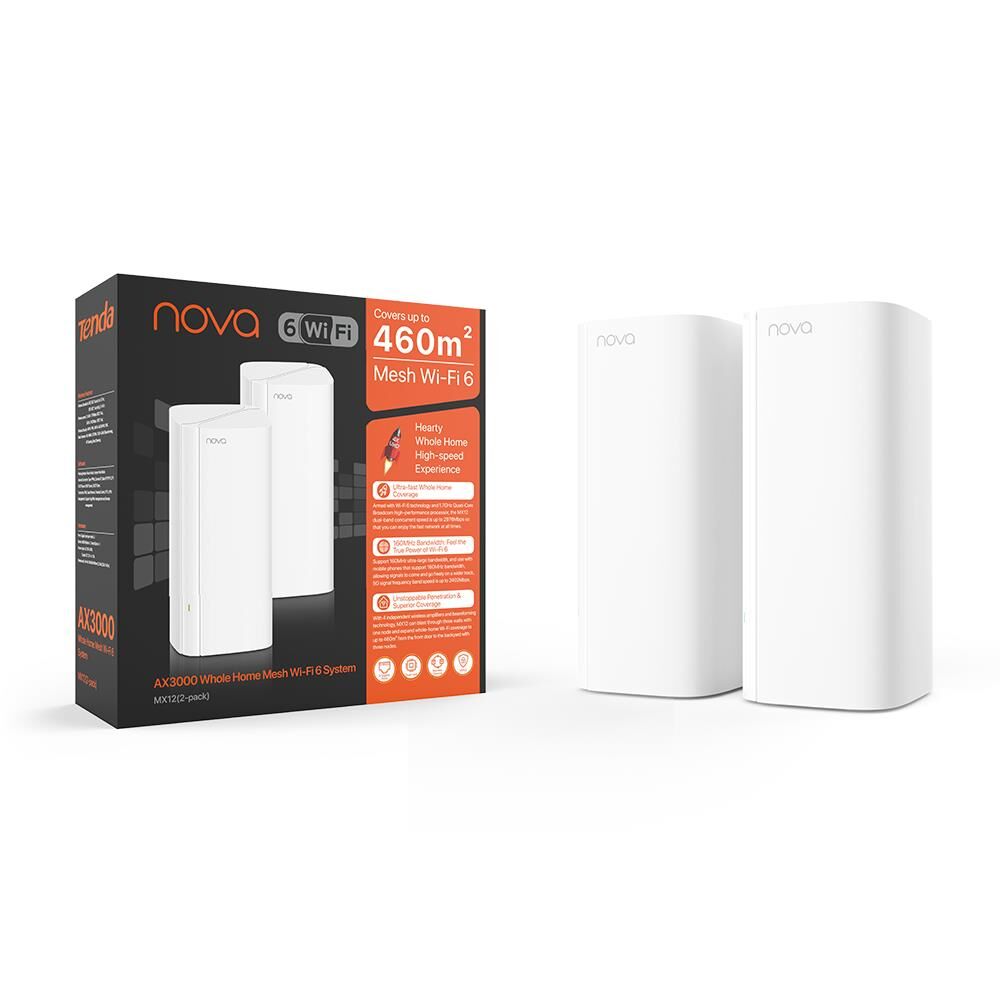 TENDA MX12-2-PACK AX3000 Dualband Mesh Router