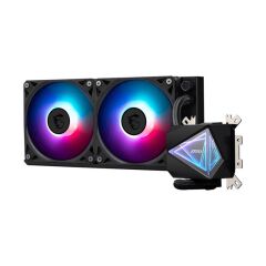 MSI MAG CORELIQUID I240 240 mm Çift 120 mm ARGB Fanlı Infinity Mirror AIO Sıvı Soğutucu – LGA 1150/1151/1155/1156/1200/1700/1851 ve AM4/AM5 Uyumlu