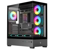 Frisby FC-9560G Nova-X 650W 80+ Bronze 7x120mm ARGB Fanlı Temperli Cam Mid-Tower Gaming Kasa