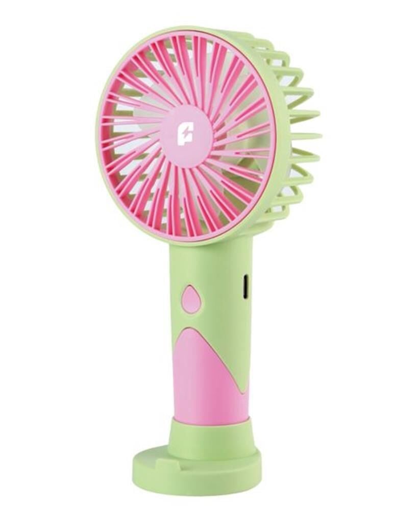 Feny FN-20 Yeşil-Pembe Kademeli Ultra Sessiz Şarjlı Taşınabilir 500Mah Mini El Fanı