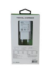 Elba ELB-09 10.5W 2.1A Akıllı Koruma Destekli USB Girişli Ev Tipi Hızlı Şarj Adaptörü (Beyaz)