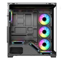 Frisby FC-9565G Dominator 650W 80+ Bronze 7x120mm Dual Ring ARGB Fanlı Temperli Cam Mid-Tower Gaming Kasa