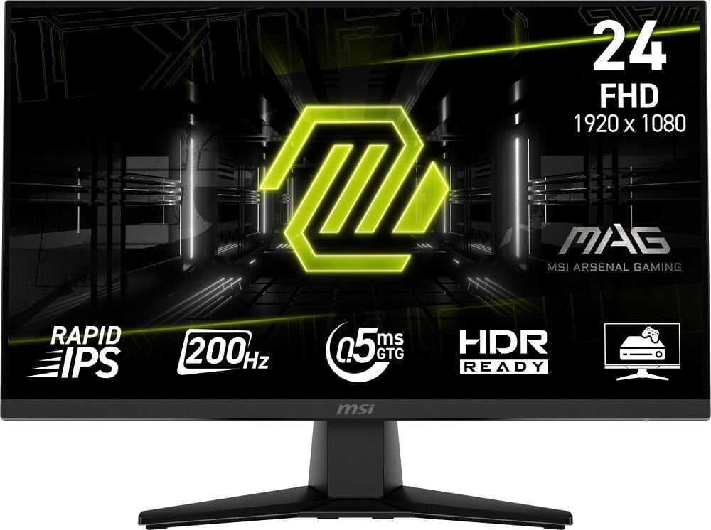 23.8 MSI MAG 242F 0.5MS 200HZ FLAT RAPID IPS FREESYNC MONITOR